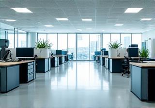 Bureau propre après une prestation professionnelle Propreté Parisienne